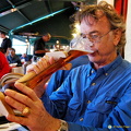 Tony quaffing his Kwak